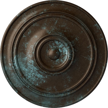 Ekena Millwork Small Classic Ceiling Medallion (Fits Canopies up to 10"), 40 1/4"OD x 3 1/8"P, Bronze Blue Patina CM40CLBBS